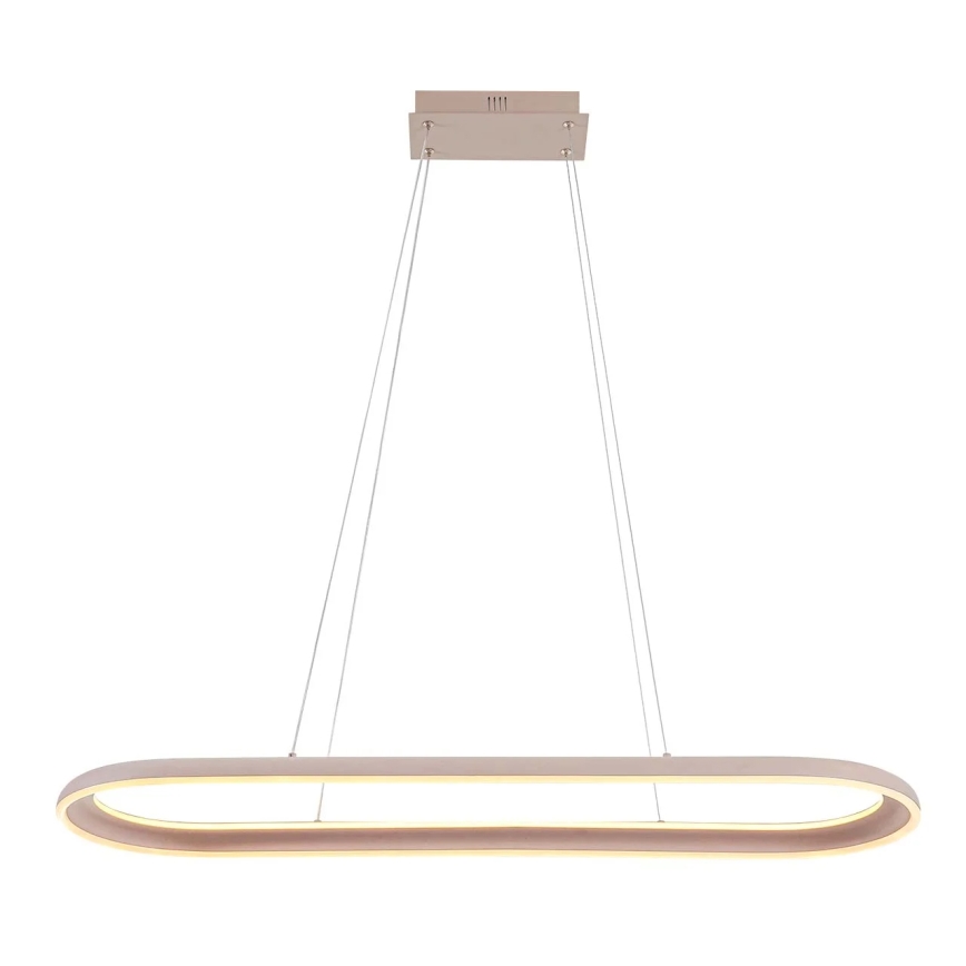 LED κρεμαστό φωτιστικό με καλώδιο CASHMERE LED/80W/230V 30x100 cm λευκό
