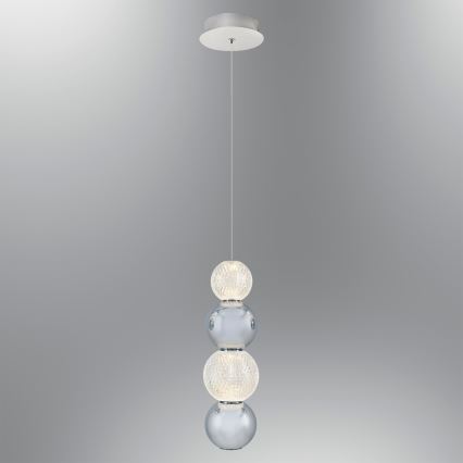 LED κρεμαστό φωτιστικό με καλώδιο CREMONA LED/7W/230V 3000K ματ χρώμιο