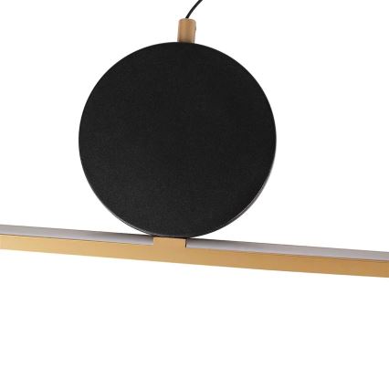 LED κρεμαστό φωτιστικό με καλώδιο FLORENTYNA LED/48W/230V 4000K χρυσό/μαύρο
