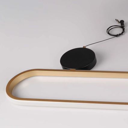 LED κρεμαστό φωτιστικό με καλώδιο FLORENTYNA LED/48W/230V 4000K χρυσό/μαύρο