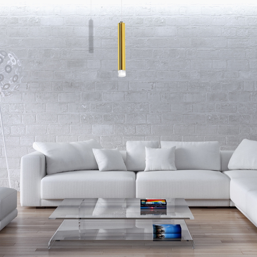 LED κρεμαστό φωτιστικό με καλώδιο GOLDIE LED/5W/230V, χρυσό