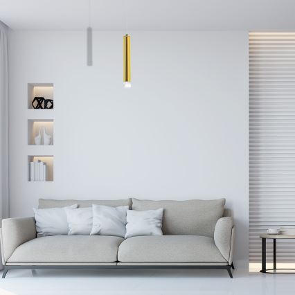 LED κρεμαστό φωτιστικό με καλώδιο GOLDIE LED/5W/230V, χρυσό