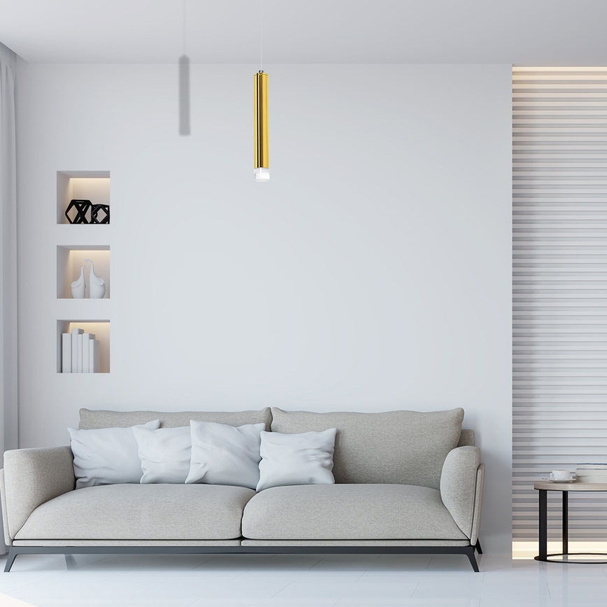 LED κρεμαστό φωτιστικό με καλώδιο GOLDIE LED/5W/230V, χρυσό