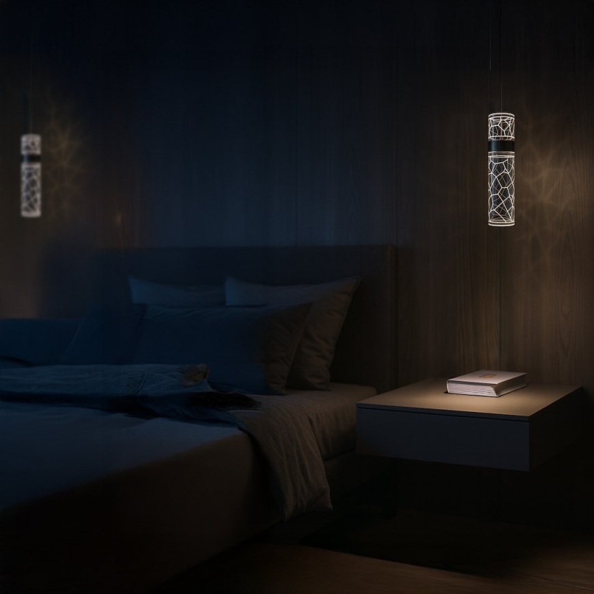 LED κρεμαστό φωτιστικό με καλώδιο LAGOS LED/8W/230V, χρυσό