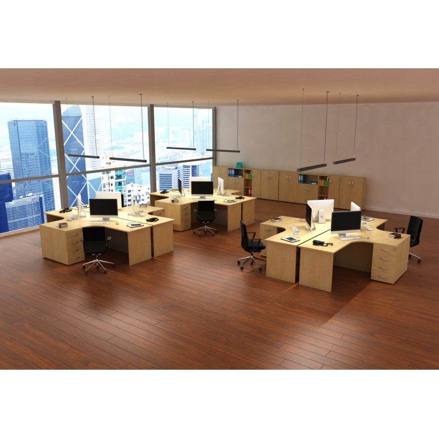 LED κρεμαστό φωτιστικό με καλώδιο LED/44W/230V 4000K 120 cm μαύρο