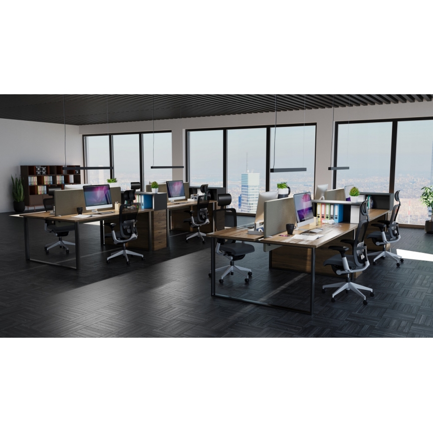 LED κρεμαστό φωτιστικό με καλώδιο LED/44W/230V 4000K 120 cm μαύρο