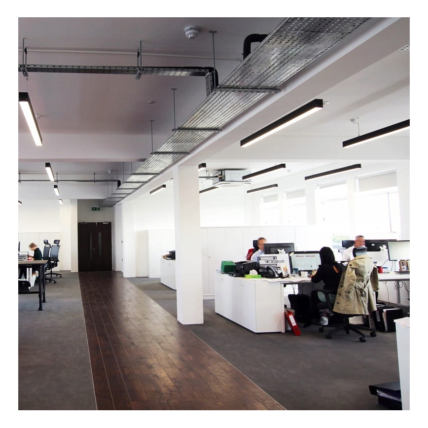 LED κρεμαστό φωτιστικό με καλώδιο LED/44W/230V 4000K 120 cm μαύρο