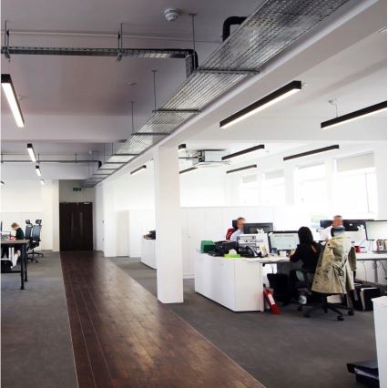 LED κρεμαστό φωτιστικό με καλώδιο LED/44W/230V 6000K 120 cm μαύρο