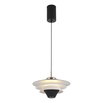 LED κρεμαστό φωτιστικό με καλώδιο MANLEY LED/5W/230V μαύρο/λευκό