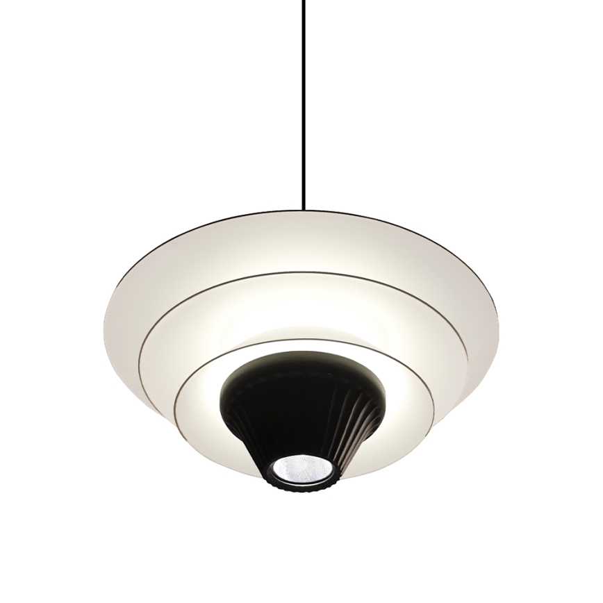 LED κρεμαστό φωτιστικό με καλώδιο MANLEY LED/5W/230V μαύρο/λευκό