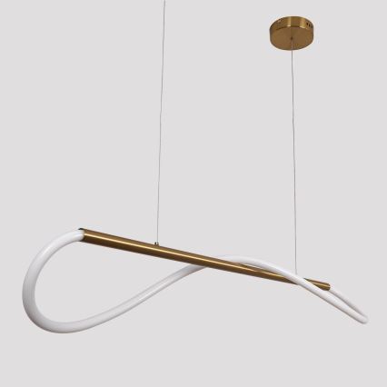 LED κρεμαστό φωτιστικό με καλώδιο MELECA LED/24W/230V 3000/4000/6000K 100 cm χρυσό