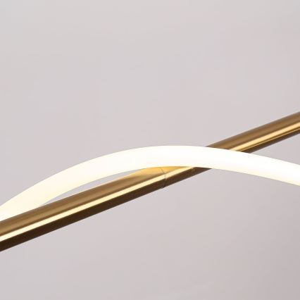 LED κρεμαστό φωτιστικό με καλώδιο MELECA LED/24W/230V 3000/4000/6000K 100 cm χρυσό