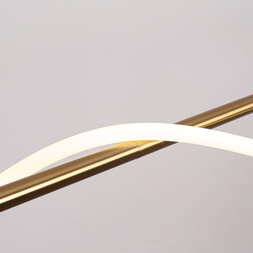 LED κρεμαστό φωτιστικό με καλώδιο MELECA LED/24W/230V 3000/4000/6000K 100 cm χρυσό