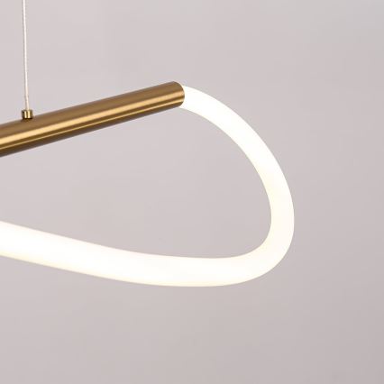 LED κρεμαστό φωτιστικό με καλώδιο MELECA LED/24W/230V 3000/4000/6000K 100 cm χρυσό