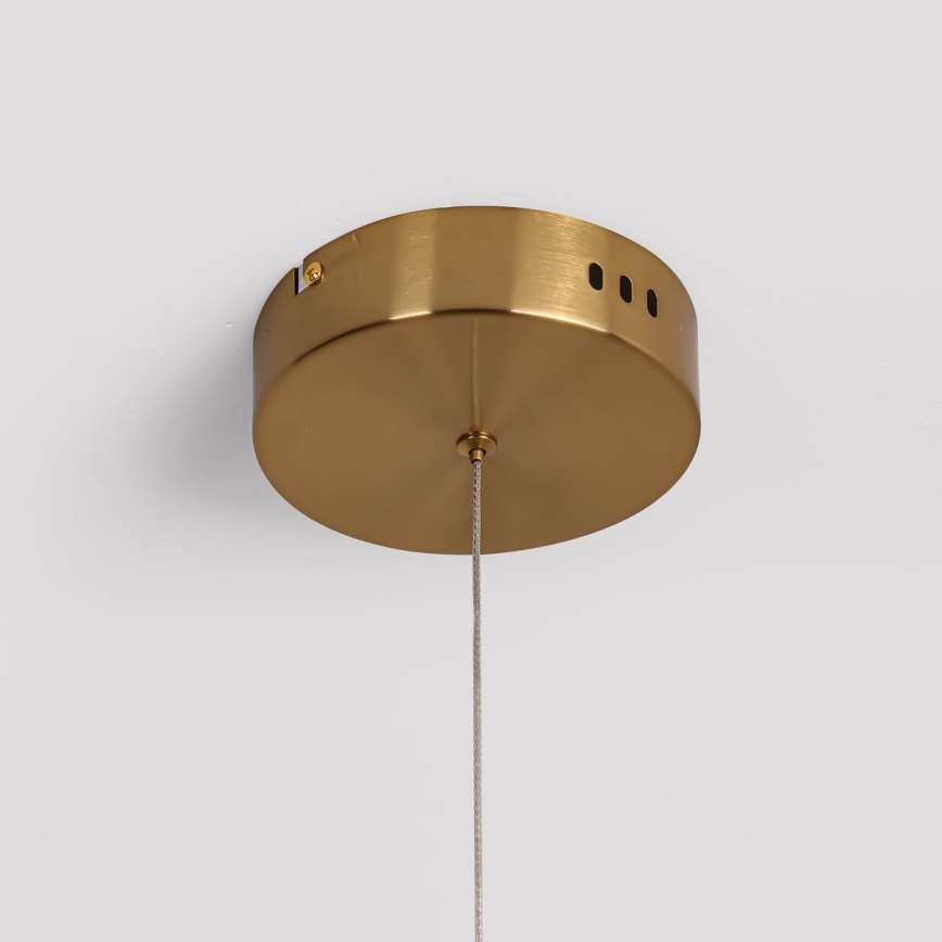 LED κρεμαστό φωτιστικό με καλώδιο MELECA LED/24W/230V 3000/4000/6000K 100 cm χρυσό