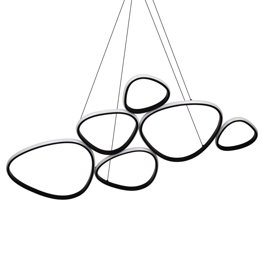 LED κρεμαστό φωτιστικό με καλώδιο PETRA LED/58W/230V 4000K μαύρο