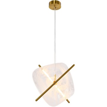 LED κρεμαστό φωτιστικό με καλώδιο RELAX LED/15W/230V χρυσό/λευκό