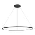 LED κρεμαστό φωτιστικό με καλώδιο SATURNO LED/57W/230V, διάμετρος 100 cm, IP44, μαύρο
