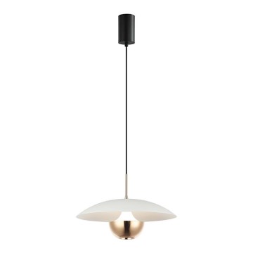LED Κρεμαστό φωτιστικό με καλώδιο VALIA LED/9W/230V λευκό/χρυσό