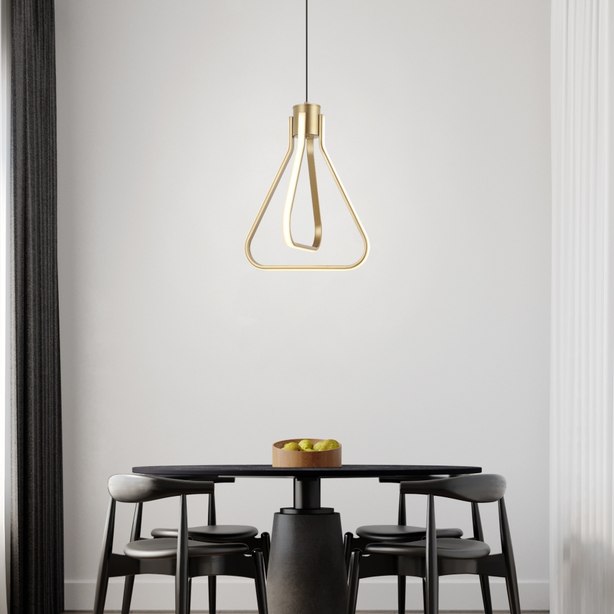 LED κρεμαστό φωτιστικό με καλώδιο ZING LED/19W/230V, χρυσό