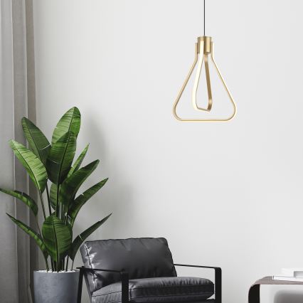 LED κρεμαστό φωτιστικό με καλώδιο ZING LED/19W/230V, χρυσό