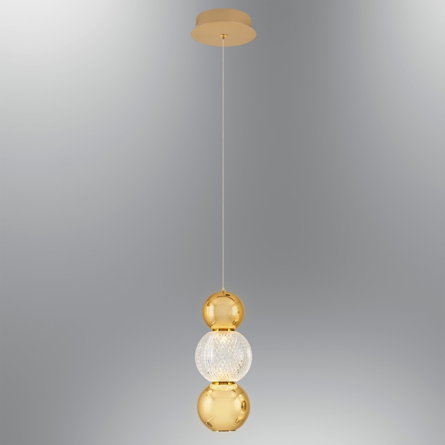 LED κρεμαστό φωτιστικό με σύρμα CREMONA LED/5W/230V 3000K χρυσό