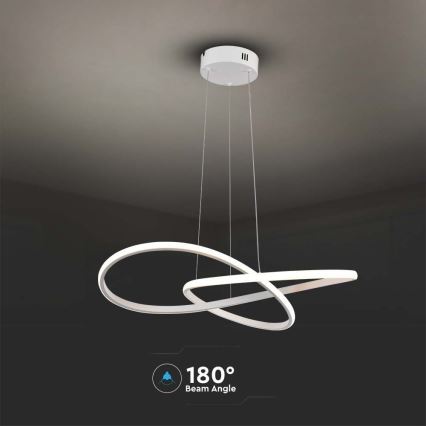 LED Κρεμαστό φωτιστικό οροφής LED/20W/230V 3000K λευκό