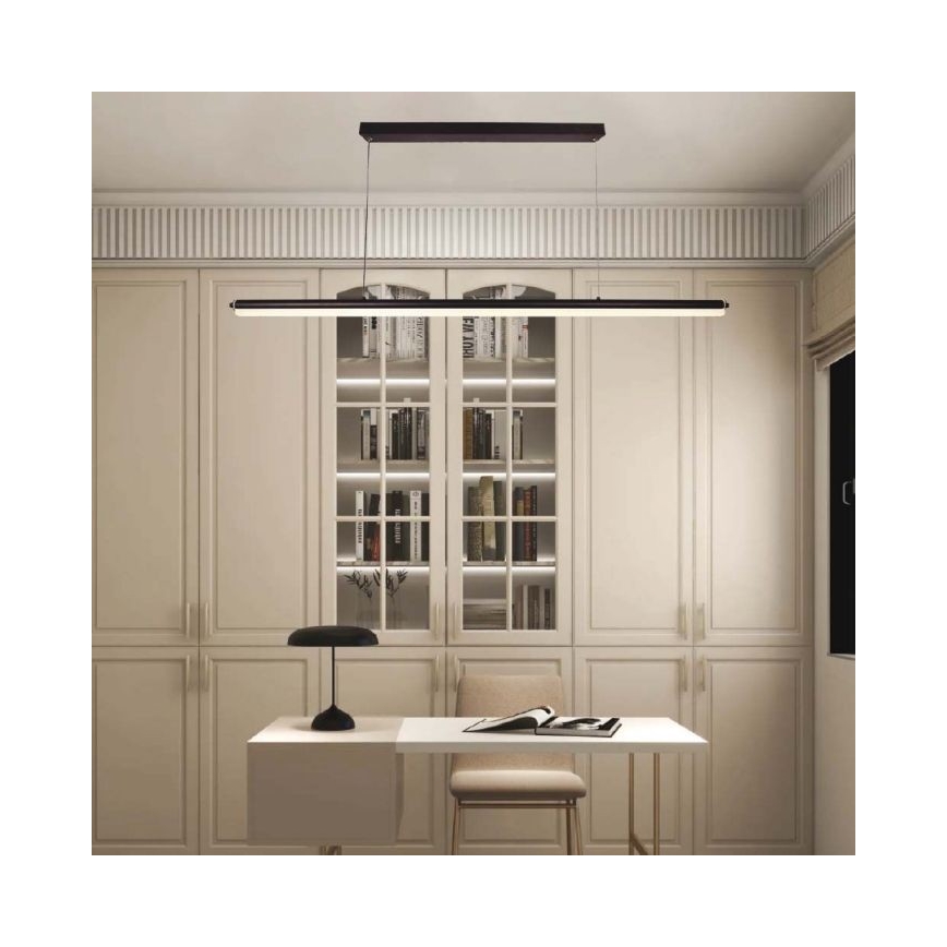 LED Κρεμαστό φωτιστικό οροφής LED/23W/230V 4000K 120 cm μαύρο