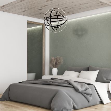 LED Κρεμαστό πολύφωτο COPERNICUS 1xLED/260W/230V μαύρο