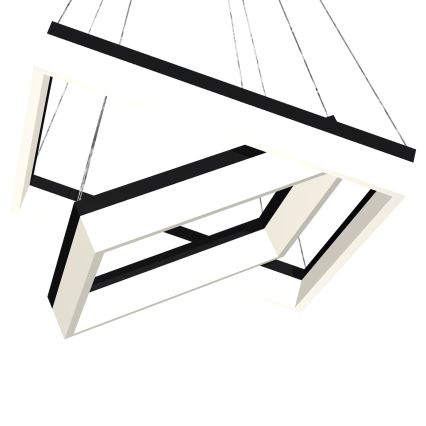 LED Κρεμαστό πολύφωτο NERO 2xLED/80W/230V