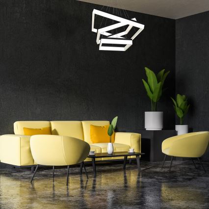 LED Κρεμαστό πολύφωτο NERO 3xLED/140W/230V