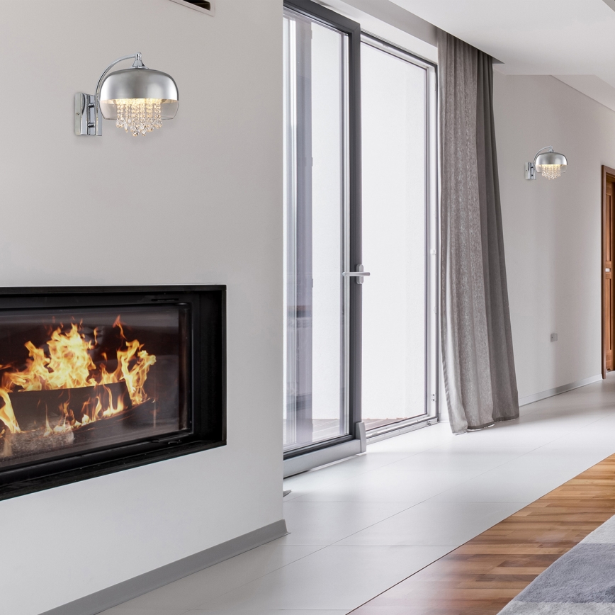 LED Κρυστάλλινο Φωτιστικό τοίχου  LUNA 1xE14/40W/230V