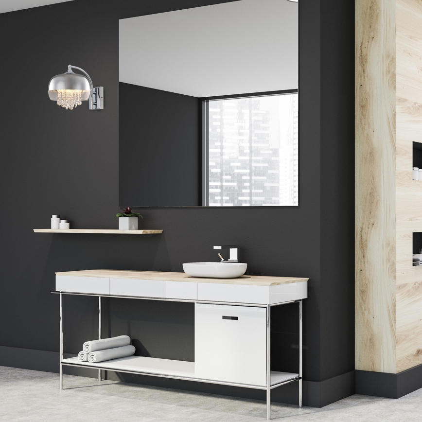 LED Κρυστάλλινο Φωτιστικό τοίχου  LUNA 1xE14/40W/230V