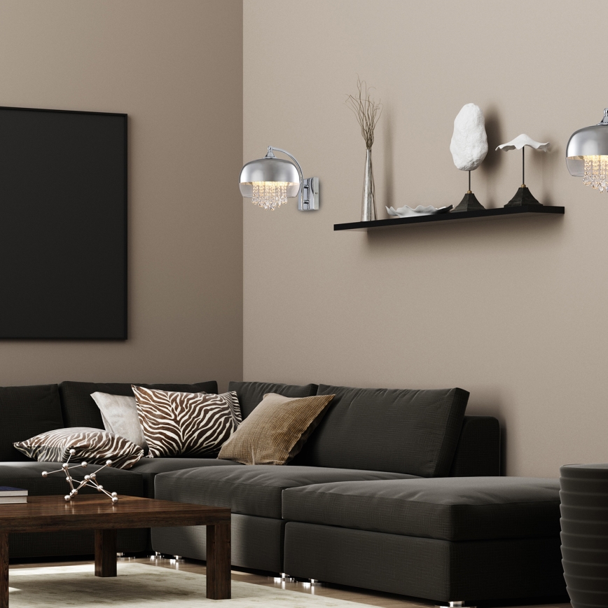 LED Κρυστάλλινο Φωτιστικό τοίχου  LUNA 1xE14/40W/230V