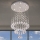 LED κρυστάλλινο φωτιστικό οροφής NAURU LED/24W/230V Ø 40 cm γυαλισμένο χρώμιο + τηλεχειριστήριο