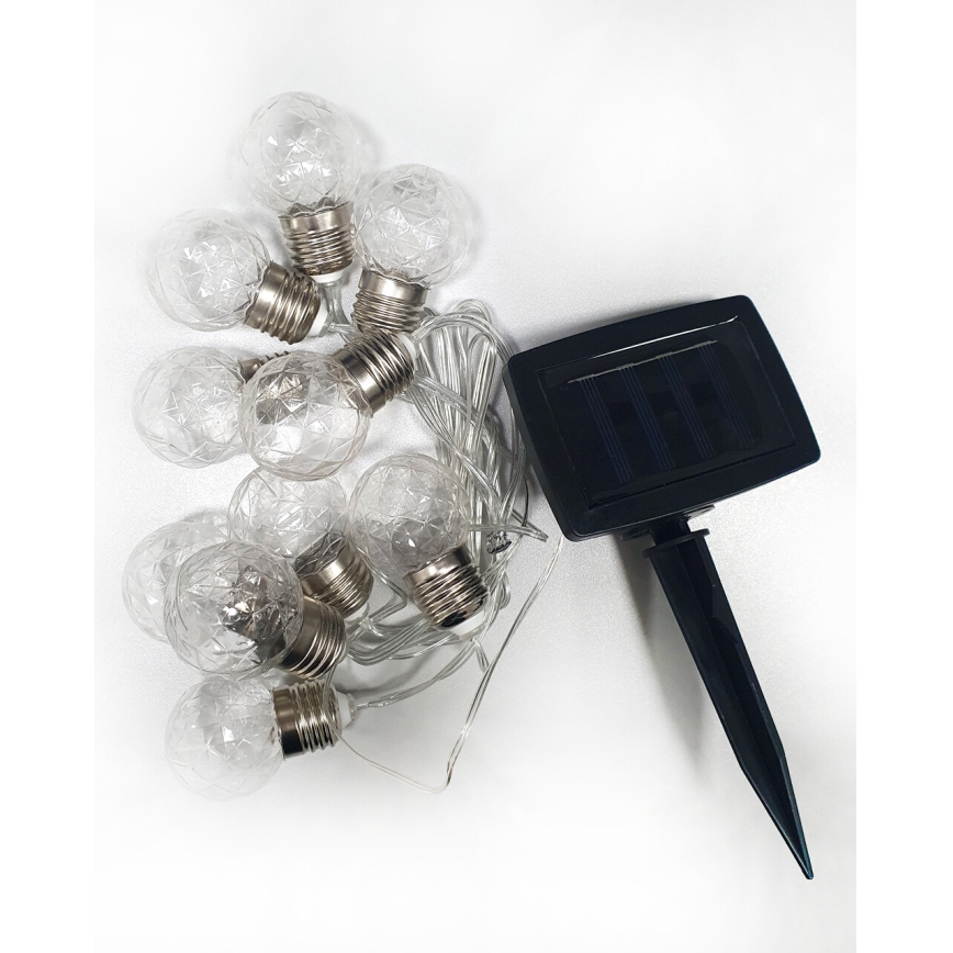 LED Ηλιακά λαμπάκια εξωτερικού χώρου 10xLED/1,2V 300 mAh 2,2 m IP44