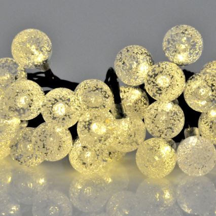 Ηλιακή αλυσίδα LED 30xLED/8 λειτουργίες 300 mAh 4,9μ IP44 ζεστό λευκό