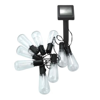 Ηλιακή αλυσίδα LED EDISON 10xLED/1,2V 300 mAh 3,8 m IP44