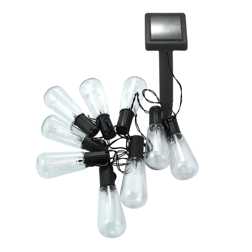 Ηλιακή αλυσίδα LED EDISON 10xLED/1,2V 300 mAh 3,8 m IP44