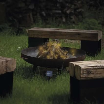 LED Ηλιακή αλυσίδα LED/2,4W/1,2V 1xAA 15 μ IP44 3000K 600 mAh