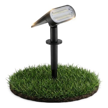 LED ηλιακή λάμπα 2 σε 1 LED/3,7V 1200 mAh IP54 μαύρη