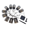 LED Ηλιακή Γιρλάντα 10xE12/3,65m 600 mAh IP44 ζεστό λευκό