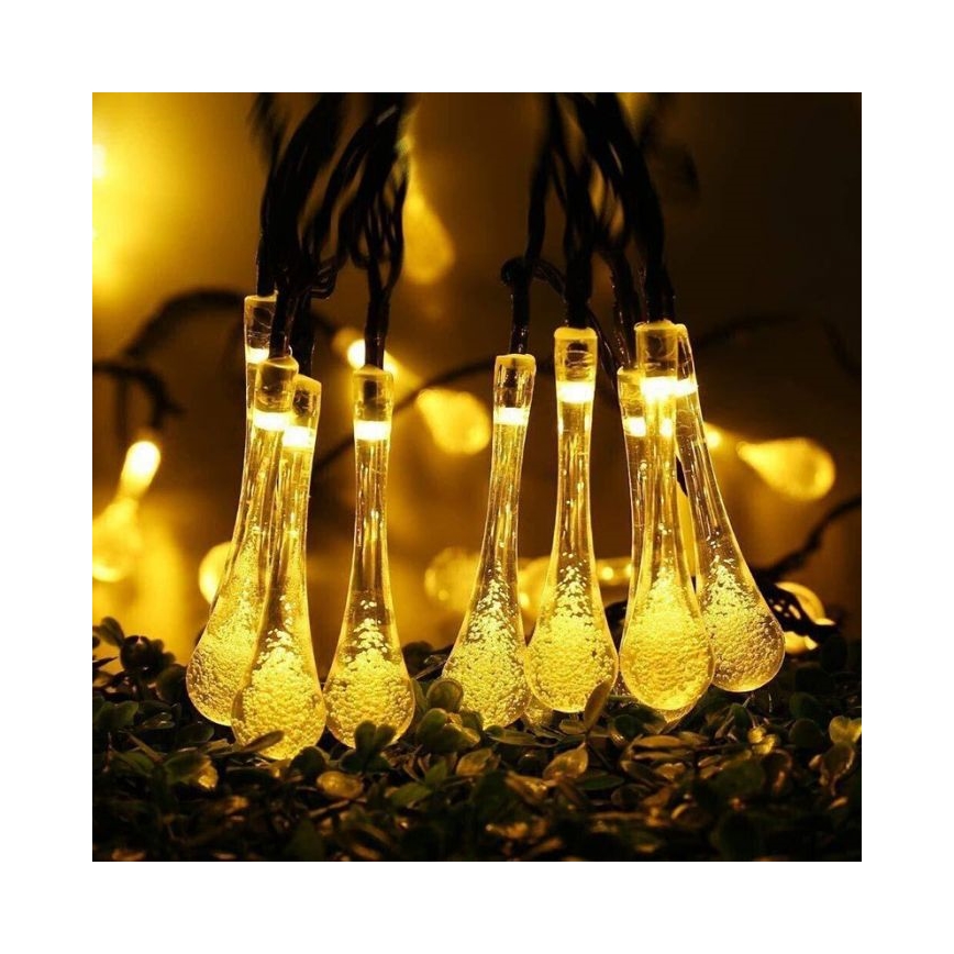 LED ηλιακή γιρλάντα με αισθητήρα λυκόφωτος 20xLED/0,72W/1,2V 600 mAh 4,7m IP44