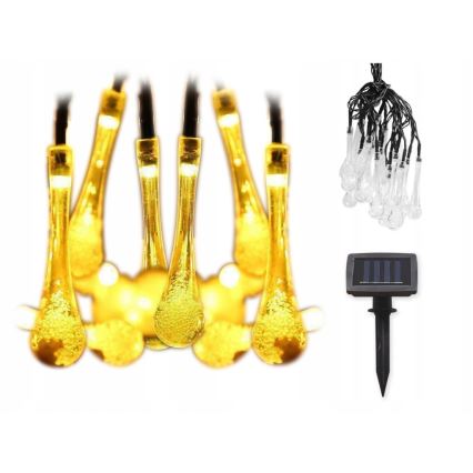 LED ηλιακή γιρλάντα με αισθητήρα λυκόφωτος 20xLED/0,72W/1,2V 600 mAh 4,7m IP44