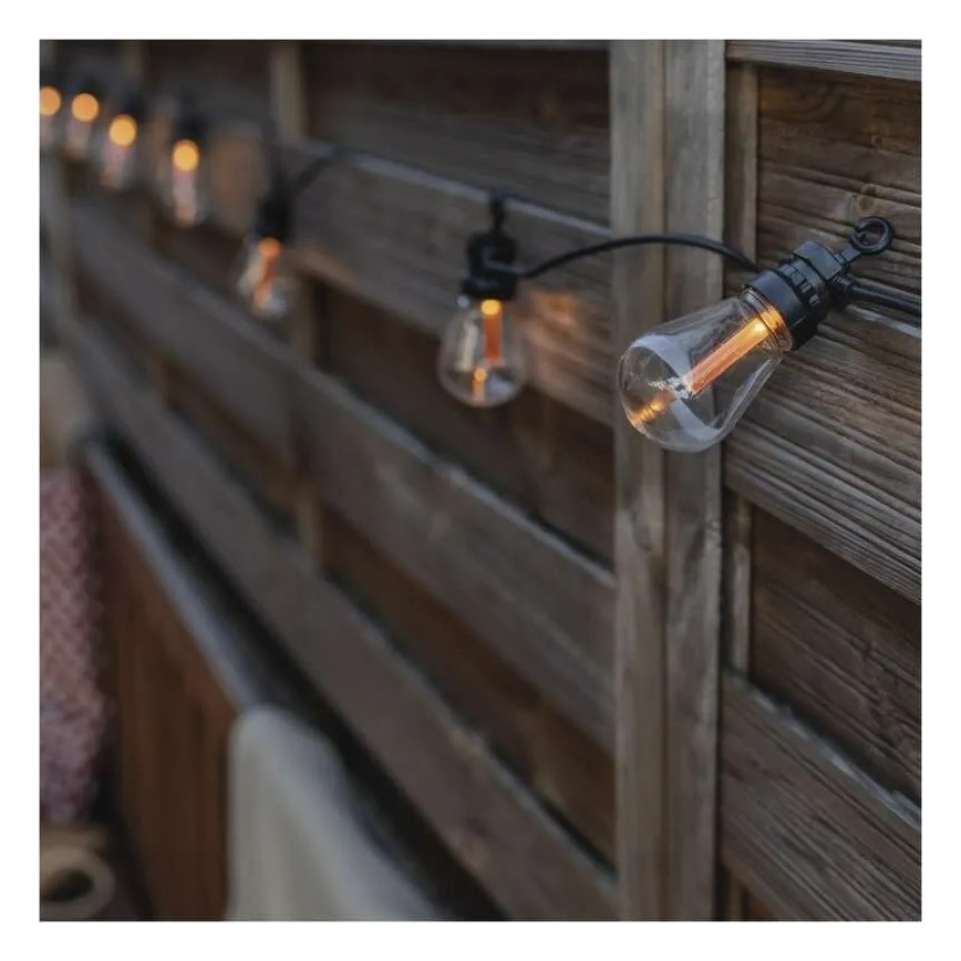 LED ηλιακή διακοσμητική γιρλάντα 10xLED/0,6W/1,2V 4,5m IP44 800 mAh