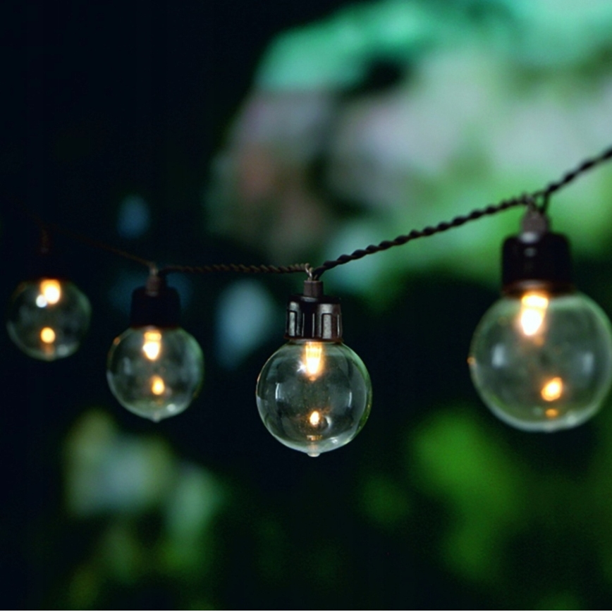 LED ηλιακή διακοσμητική γιρλάντα 20xLED/8 λειτουργίες 500 mAh 7,6 m IP67 θερμό λευκό