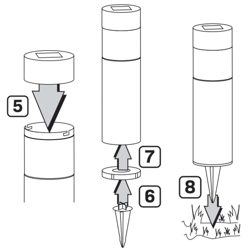 Ηλιακός LED Φωτισμός BART LED/1,2V 150 mAh IP44