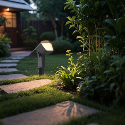 LED Ηλιακό φωτιστικό 2-σε-1 LED/1,3W/3,7V 3000/4000/6400K IP65 1200 mAh