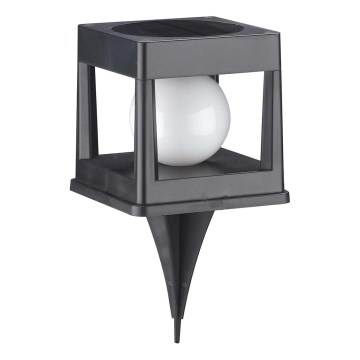 LED ηλιακό φωτιστικό CUBO LED/3,7V 1200 mAh IP44 μαύρο