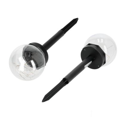 LED Ηλιακό φωτιστικό GLEAM LED/1,2V 3000K IP44 40 mAh διάφανο/μαύρο